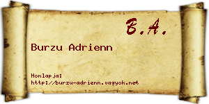 Burzu Adrienn névjegykártya